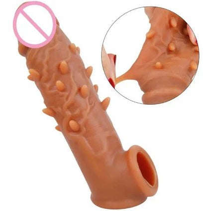 6 Inch BT Dotted Condom - Forcex 360