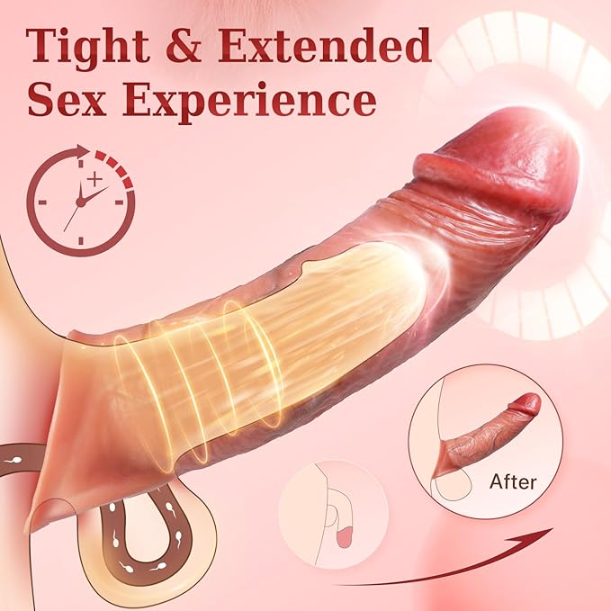 Penis Sleeve Cock Sleeve Vibrator 8 inch - Forcex 360